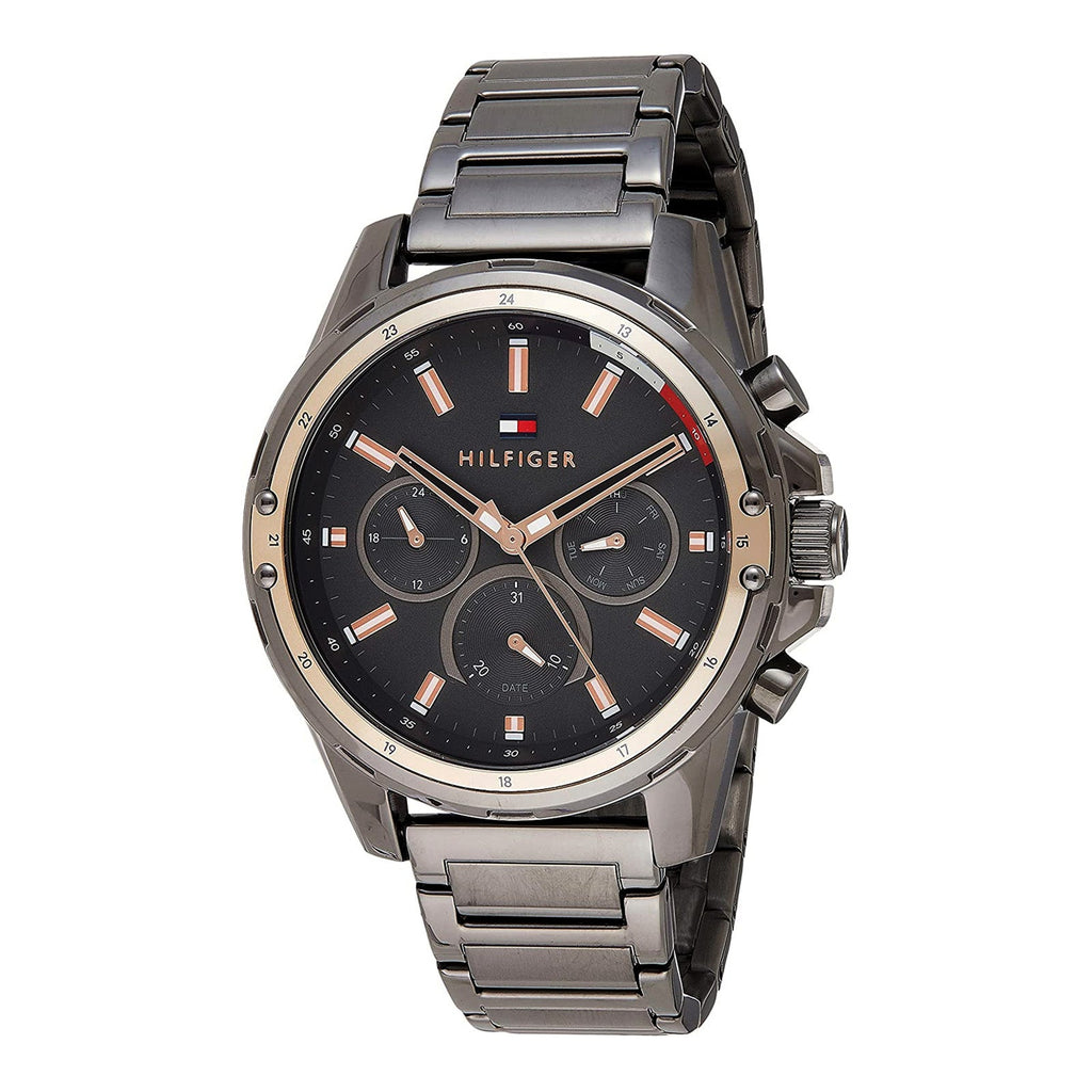 Tommy Hilfiger Mason Grey Dial Grey Steel Strap Watch for Men - 1791790 Buy Now By Tommy Hilfiger