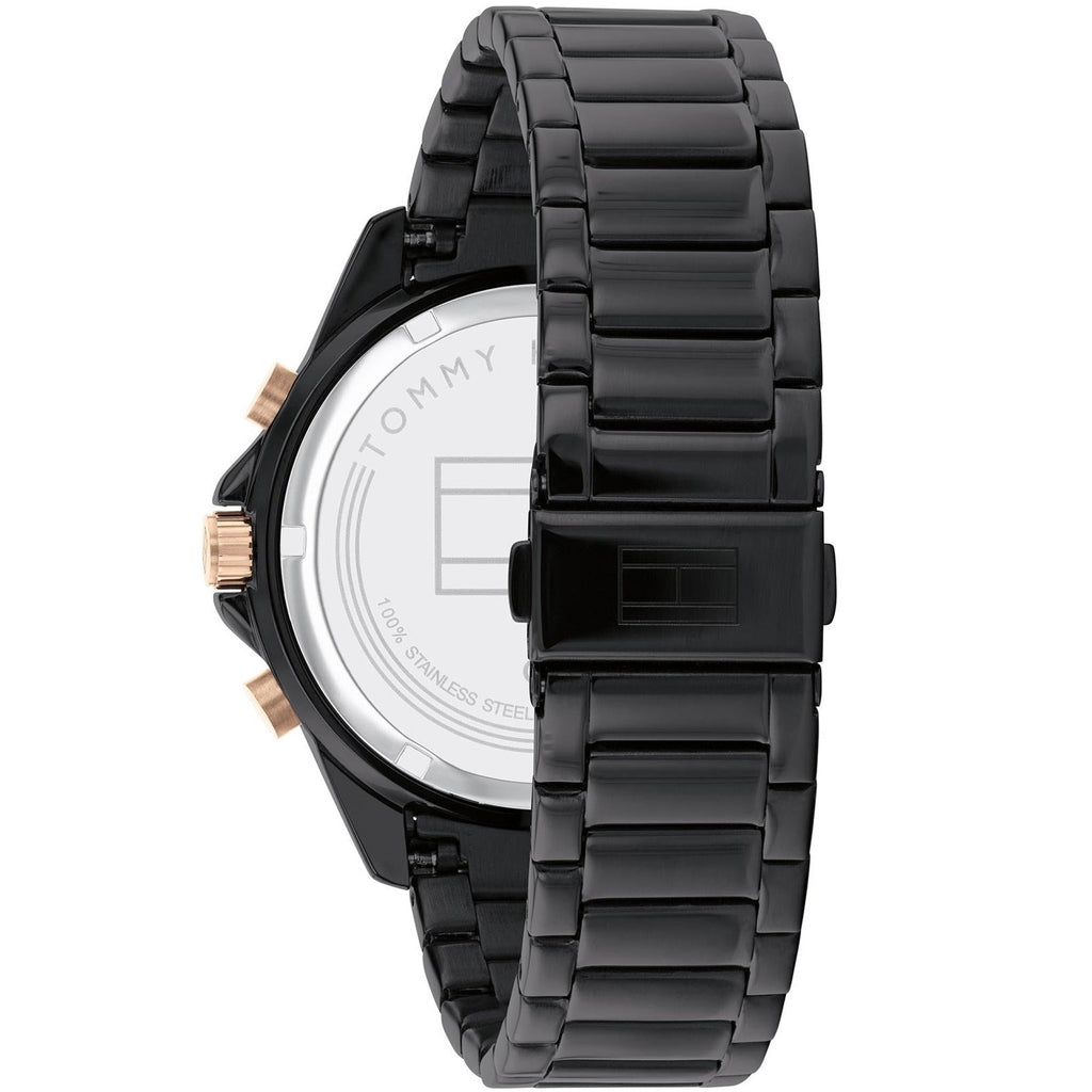 Tommy Hilfiger Aiden Chronograph Black Dial Black Steel Strap Watch For Men - 1791858 Buy Now By Tommy Hilfiger