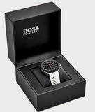 Hugo Boss Velocity Black Dial White Rubber Strap Watch for Men - 1513718 Buy Now By Hugo Boss