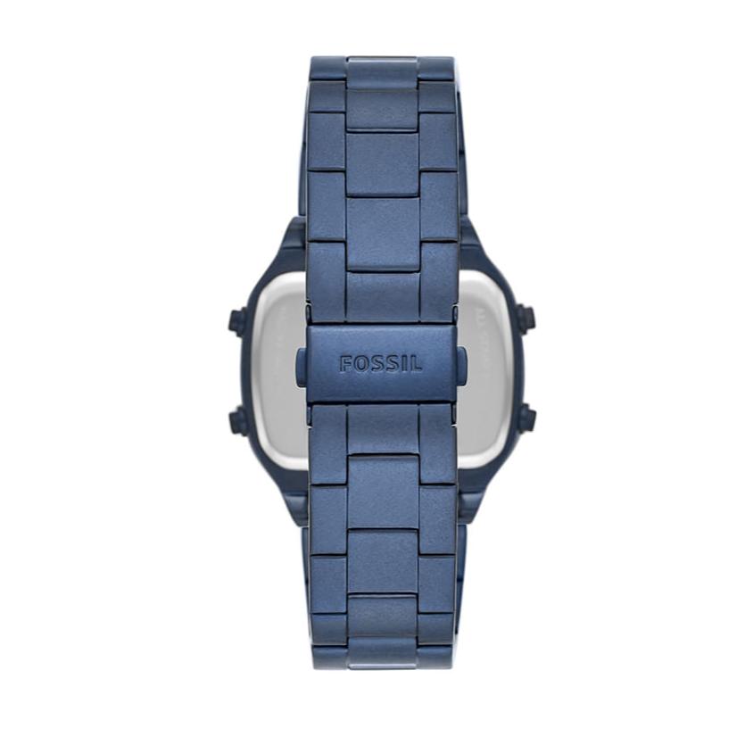 Fossil Retro Analog-Digital Black Dial Blue Steel Strap Watch for Men - FS5896 Buy Now By Fossil