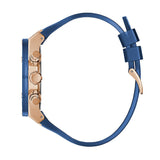 Guess Poseidon Chronograph Blue Dial Blue Silicone Strap Watch For Men - GW0425G3 Buy Now By Guess