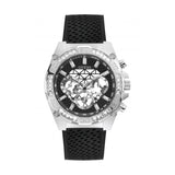 Guess Trophy Multifunction Black Dial Black Rubber Strap Watch for Men - GW0333G1 Buy Now By Guess