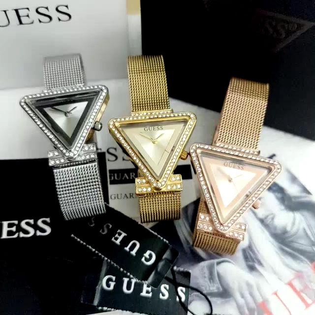 Guess Fame Diamonds Silver Dial Silver Mesh Bracelet Watch for Women - GW0508L1 Buy Now By Guess