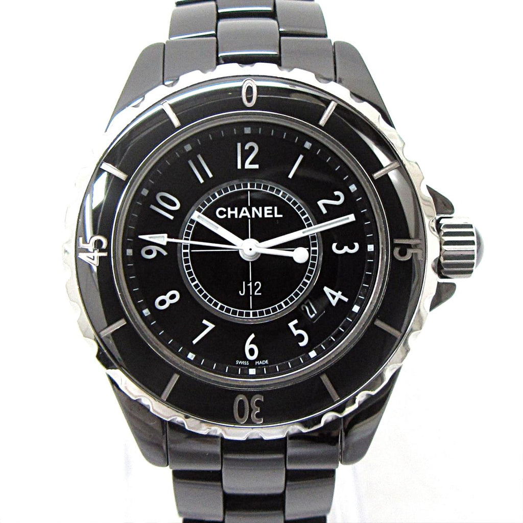 Chanel J12 Quartz Ceramic Black Dial Black Steel Strap Watch for Women - J12 H0682 Buy Now By Chanel