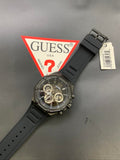 Guess Momentum Black Dial Black Rubber Strap Watch for Men - GW0263G4 Buy Now By Guess