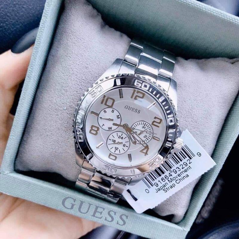 Guess BFF Multifunction Silver Dial Silver Steel Strap Watch for Women - W0231L1 Buy Now By Guess