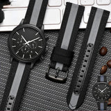 Emporio Armani Luigi Chronograph Quartz Black Dial Two Tone Nylon Strap Watch For Men - AR1948 Buy Now By Emporio Armani