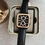 Fossil Multifunction Black Dial Black Leather Strap Watch for Men - BQ2654 Buy Now By Fossil