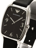 Emporio Armani Epsilon Quartz Black Dial Black Leather Strap Watch For Men - AR2490 Buy Now By Emporio Armani