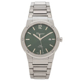 Salvatore Ferragamo F-80 Classic Green Dial Silver Steel Strap Watch for Men - SFDT02123 Buy Now By Salvatore Ferragamo