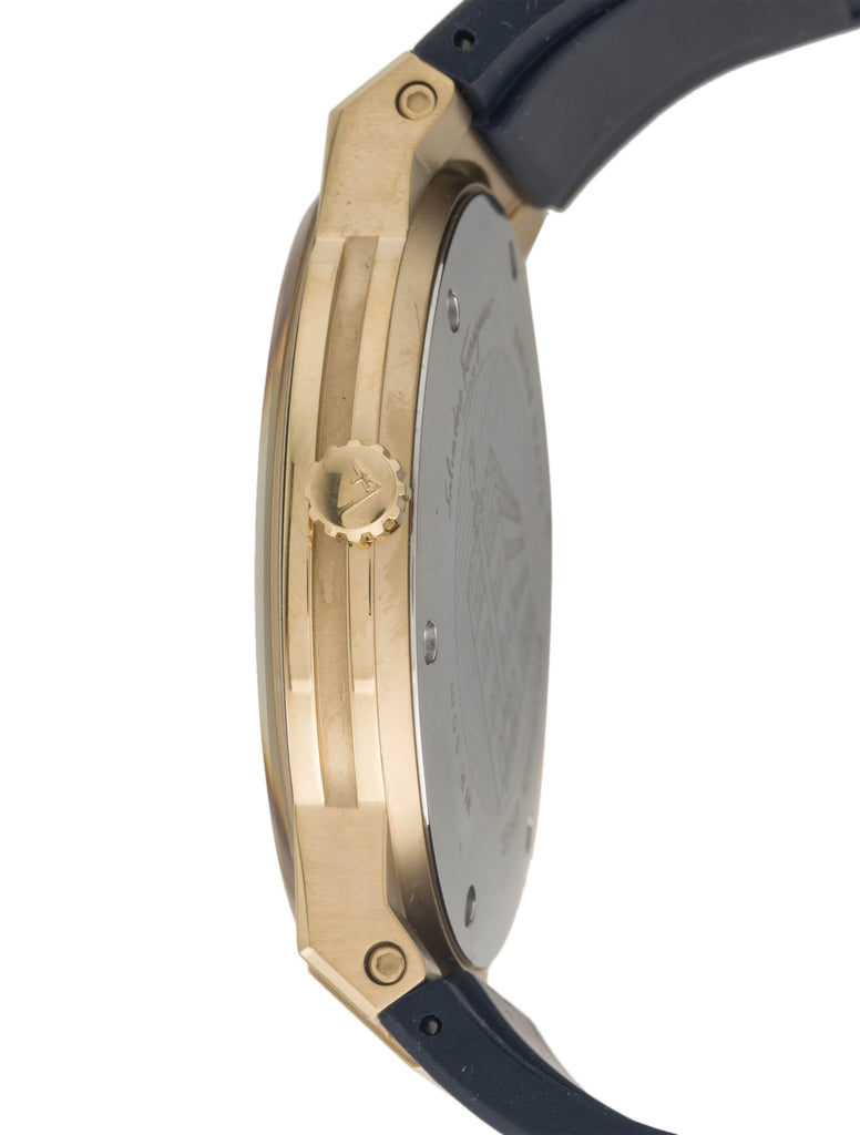 Salvatore Ferragamo Sapphire Blue Dial Blue Rubber Strap Watch for Men - SFHP00220 Buy Now By Salvatore Ferragamo