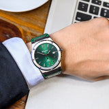 Salvatore Ferragamo F-80 Classic Green Dial Green Leather Strap Watch for Men - SFDT00119 Buy Now By Salvatore Ferragamo