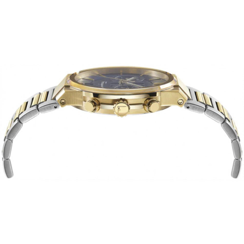 Salvatore Ferragamo F-80 Classic Black Dial Two Tone Steel Strap Watch for Men - SFME00921 Buy Now By Salvatore Ferragamo
