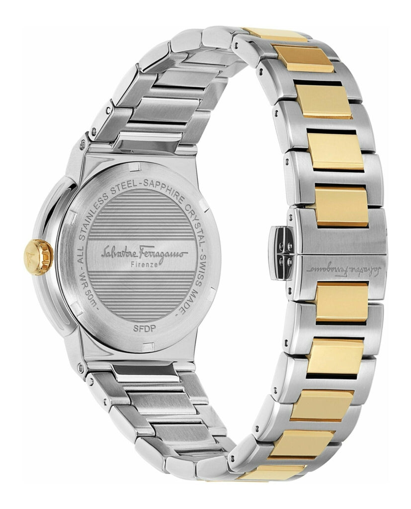 Salvatore Ferragamo Sapphire Silver Dial Two Tone Steel Strap Watch for Men - SFHP00520 Buy Now By Salvatore Ferragamo