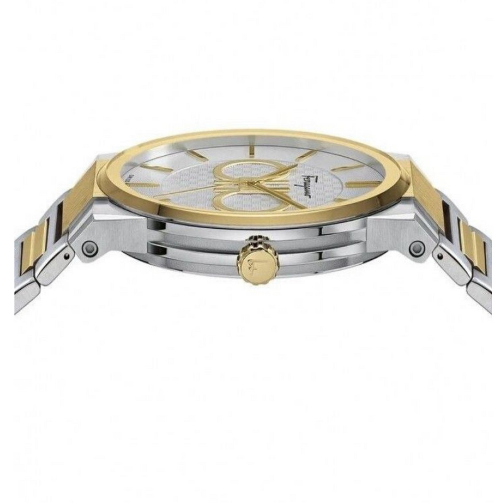 Salvatore Ferragamo Sapphire Silver Dial Two Tone Steel Strap Watch for Men - SFHP00520 Buy Now By Salvatore Ferragamo