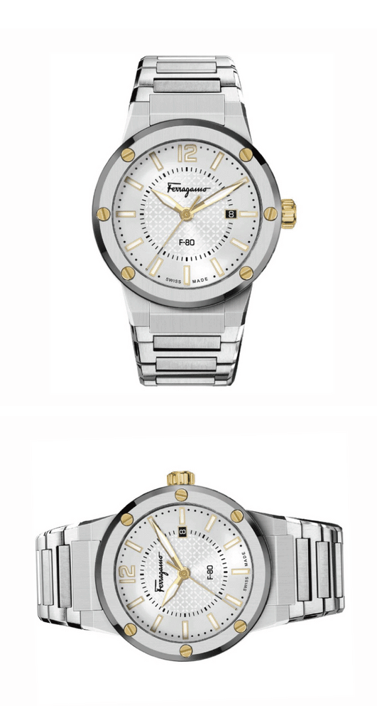 Salvatore Ferragamo F-80 Classic Silver Dial Silver Steel Strap Watch for Men - SFHY02922 Buy Now By Salvatore Ferragamo