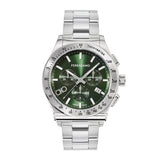 Salvatore Ferragamo 1927 Chrono Green Dial Silver Steel Strap Watch for Men - SFKZ00423 Buy Now By Salvatore Ferragamo