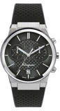 Salvatore Ferragamo Sapphire Chrono Black Dial Black Silicone Strap Watch for Men - SFME00121 Buy Now By Salvatore Ferragamo