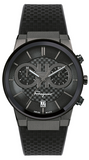 Salvatore Ferragamo Sapphire Chrono Black Dial Black Rubber Strap Watch for Men - SFME00621 Buy Now By Salvatore Ferragamo