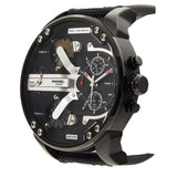 Diesel Mr. Daddy 2.0 Quartz Black Dial Black Nylon Strap Watch For Men - DZ7433 Buy Now By Diesel