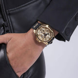 Guess Queen Quartz Gold Dial Black Silicone Strap Watch For Women - GW0536L3 Buy Now By Guess