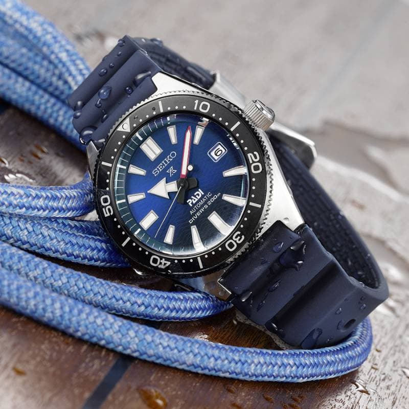 Seiko Prospex PADI Special Edition Divers 200M Blue Dial Blue Rubber Strap Watch For Men - SPB071J1 Buy Now By Seiko
