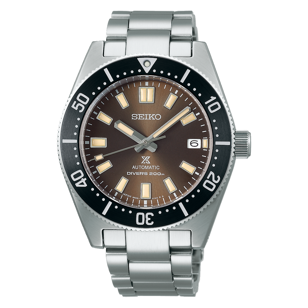 Seiko Prospex 55th Anniversary Edition Brown Dial Silver Steel Strap Watch For Men - SPB145J1 Buy Now By Seiko