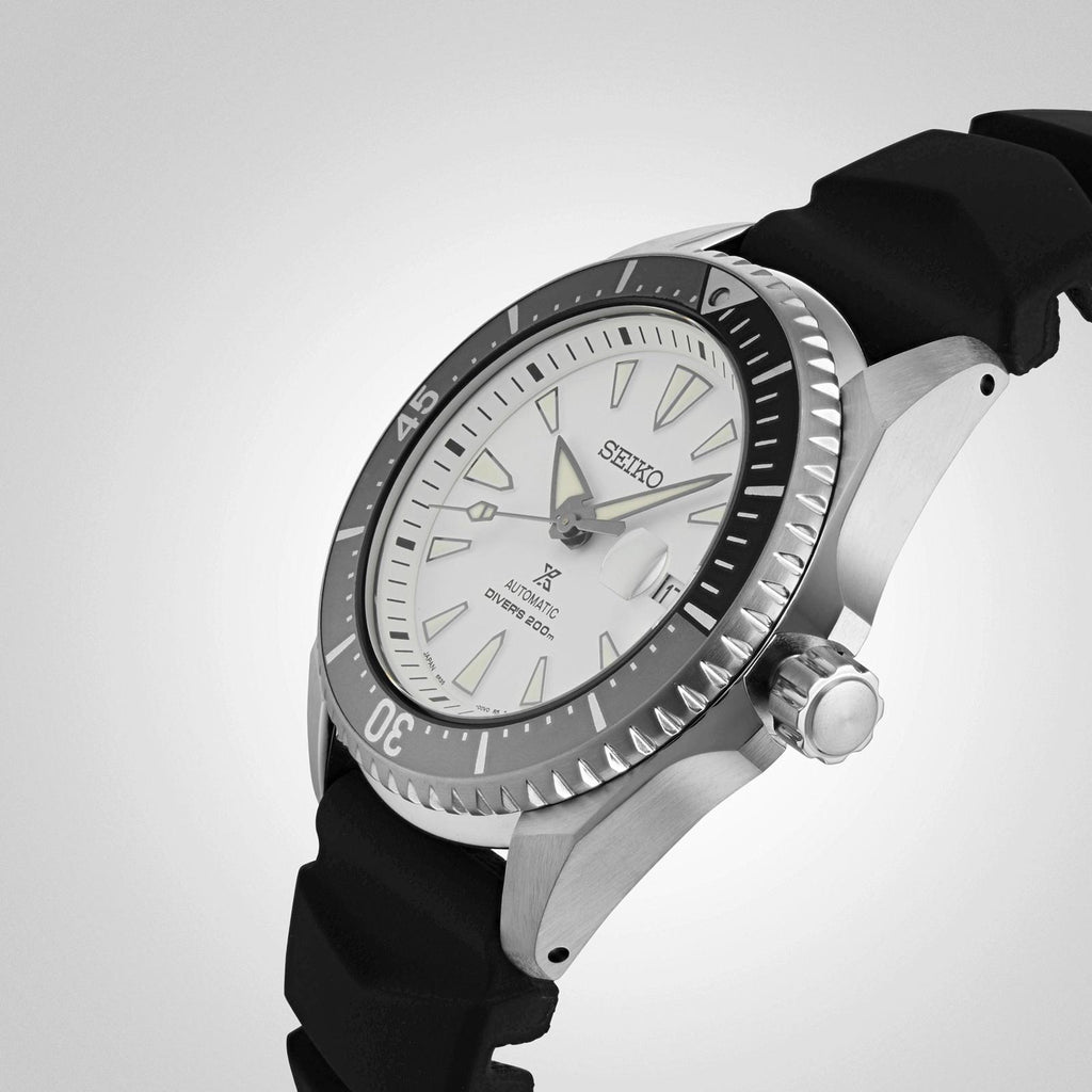 Seiko Shogun Prospex Titanium Divers Automatic White Dial Black Rubber Strap Watch For Men - SPB191J1 Buy Now By Seiko