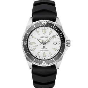 Seiko Shogun Prospex Titanium Divers Automatic White Dial Black Rubber Strap Watch For Men - SPB191J1 Buy Now By Seiko