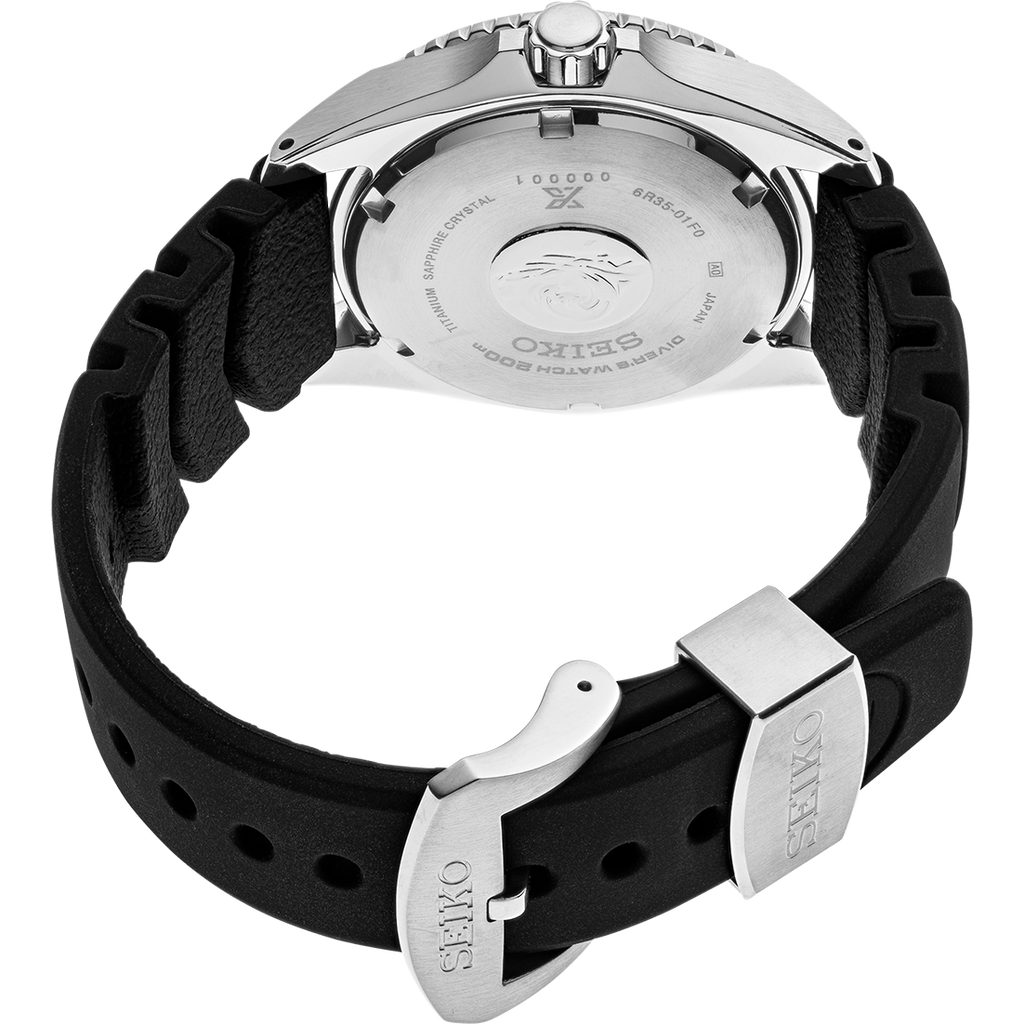 Seiko Shogun Prospex Titanium Divers Automatic White Dial Black Rubber Strap Watch For Men - SPB191J1 Buy Now By Seiko