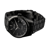 Seiko Presage Sharp Edged Series Black Dial Black Steel Strap Watch For Men - SPB229J1 Buy Now By Seiko