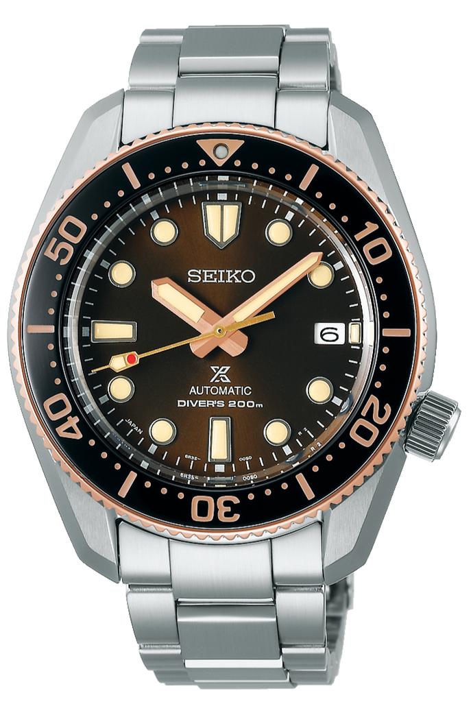 Seiko Prospex Sea Diver Automatic Brown Dial Silver Steel Strap Watch For Men - SPB240J1 Buy Now By Seiko