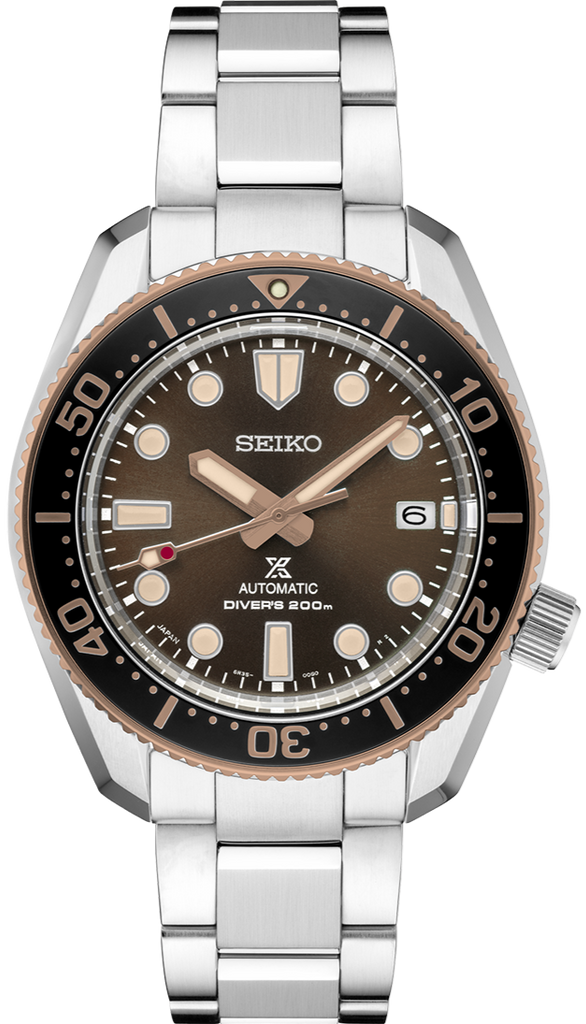 Seiko Prospex Sea Diver Automatic Brown Dial Silver Steel Strap Watch For Men - SPB240J1 Buy Now By Seiko