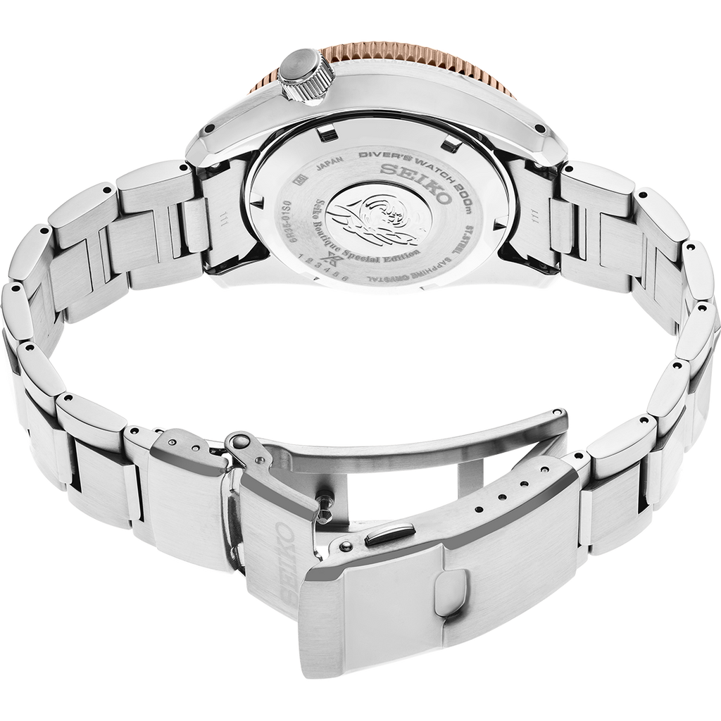 Seiko Prospex Sea Diver Automatic Brown Dial Silver Steel Strap Watch For Men - SPB240J1 Buy Now By Seiko