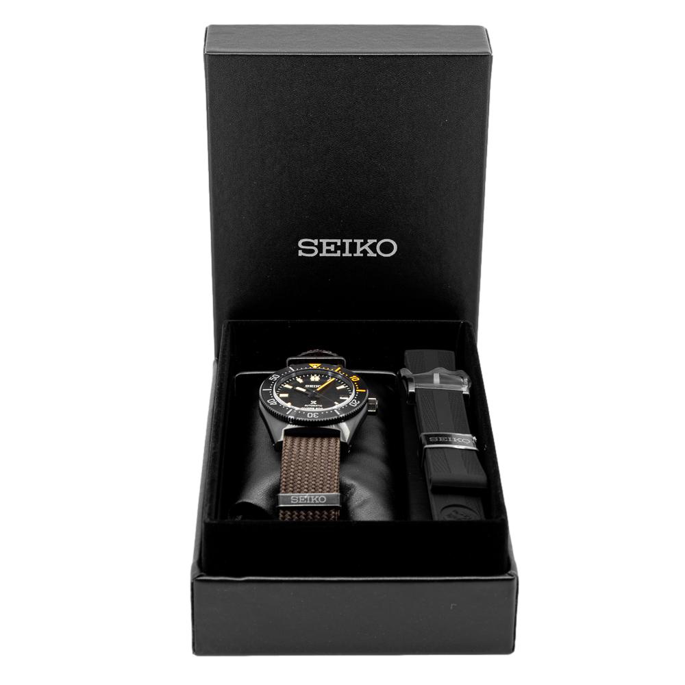 Seiko Prospex Black Series 1965 Limited Edition Black Dial Brown NATO Strap Watch For Men - SPB253J1 Buy Now By Seiko