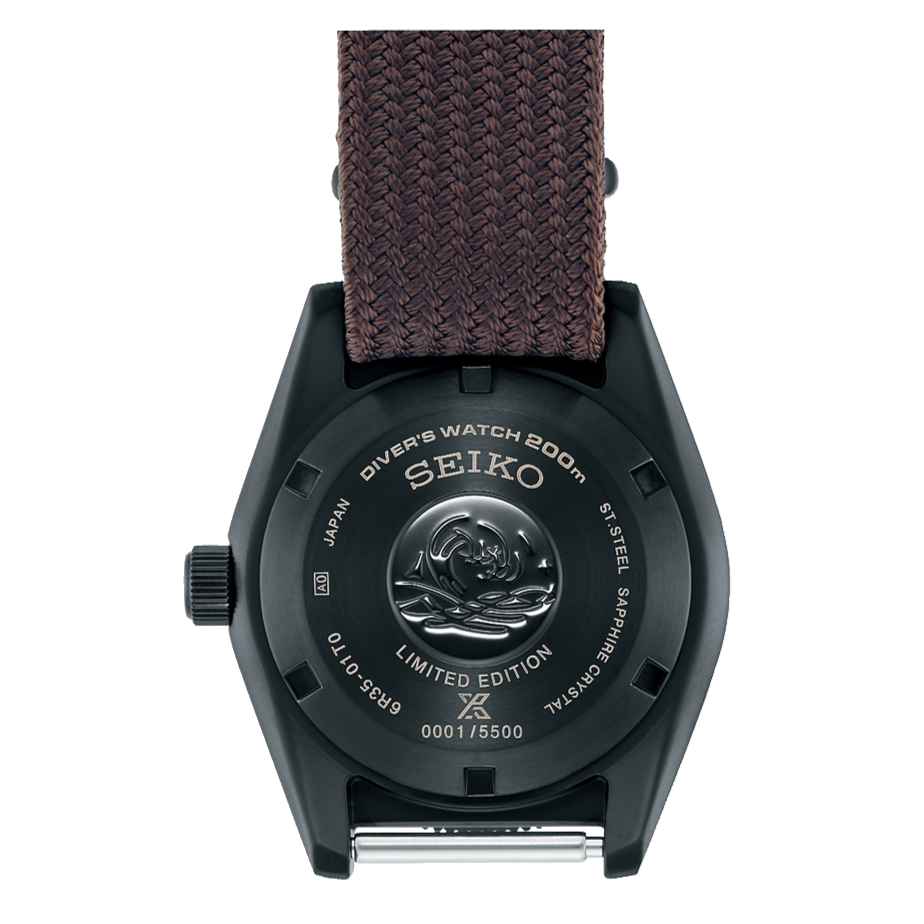 Seiko Prospex Black Series 1965 Limited Edition Black Dial Brown NATO Strap Watch For Men - SPB253J1 Buy Now By Seiko