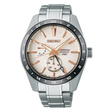 Seiko Presage Sharp Edged Series Automatic GMT Champagne Dial Silver Steel Strap Watch For Men - SPB273J1 Buy Now By Seiko