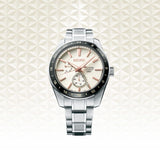 Seiko Presage Sharp Edged Series Automatic GMT Champagne Dial Silver Steel Strap Watch For Men - SPB273J1 Buy Now By Seiko