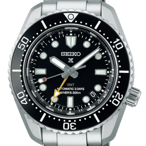 Seiko Prosprex Dark Depths GMT Automatic Black Dial Silver Steel Strap Watch For Men - SPB383J1 Buy Now By Seiko