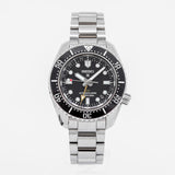 Seiko Prosprex Dark Depths GMT Automatic Black Dial Silver Steel Strap Watch For Men - SPB383J1 Buy Now By Seiko