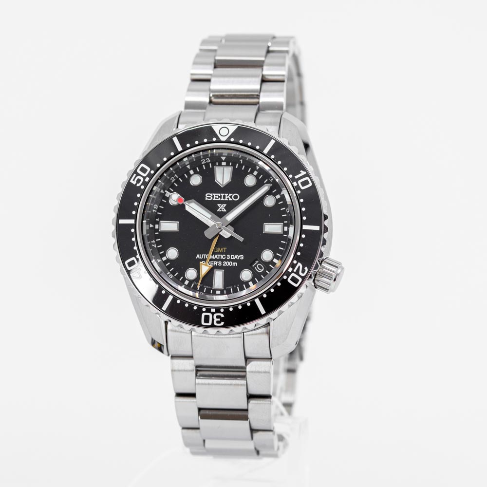 Seiko Prosprex Dark Depths GMT Automatic Black Dial Silver Steel Strap Watch For Men - SPB383J1 Buy Now By Seiko