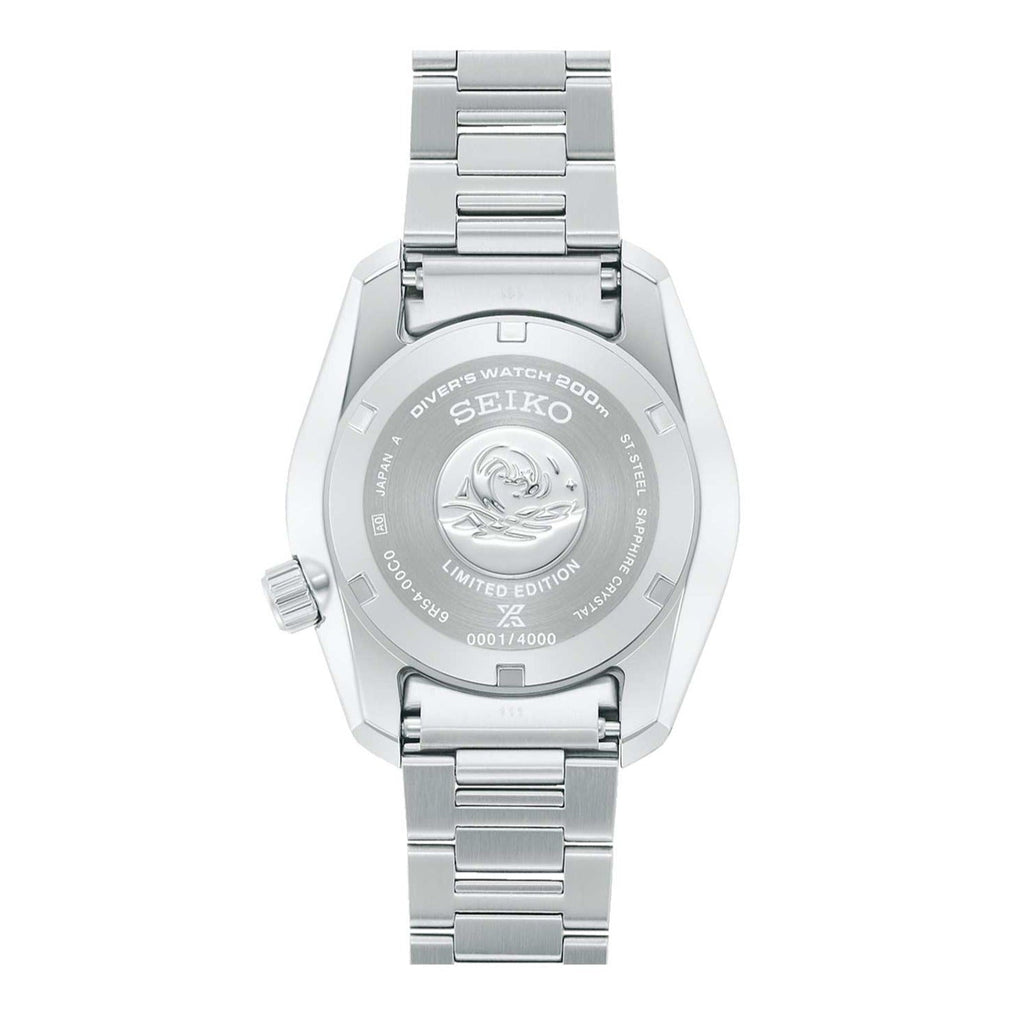 Seiko Prospex Limited Edition Automatic GMT Glacier Blue Dial Silver Steel Strap Watch For Men - SPB385J1 Buy Now By Seiko