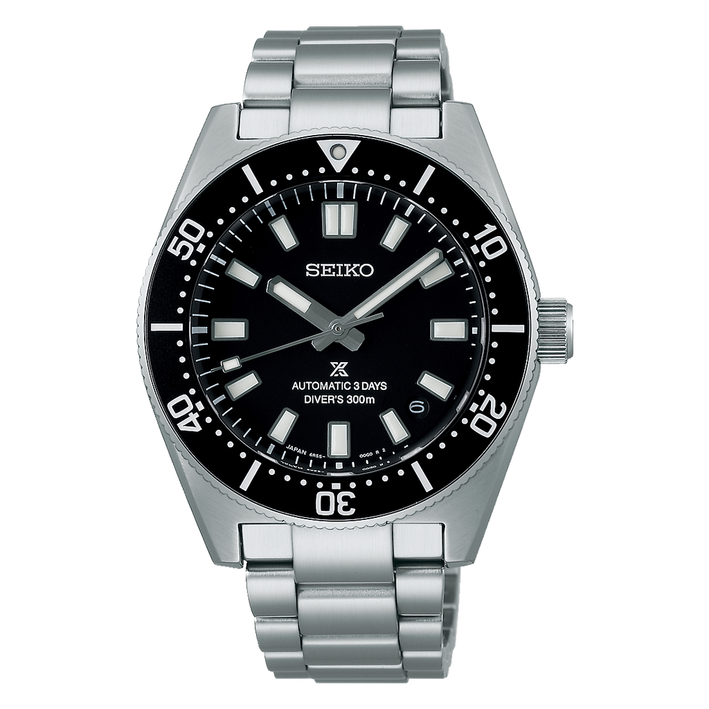 Seiko Prospex Automatic Diver Black Dial Silver Steel Strap Watch For Men - SPB051J1 Buy Now By Seiko