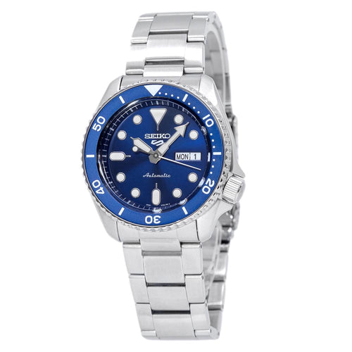 Seiko 5 Sports Automatic Analog Blue Dial Silver Steel Strap Watch For Men - SRPD51K1 Buy Now By Seiko