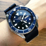Seiko 5 Sports Automatic SKX Blue Dial Blue NATO Strap Watch For Men - SRPD51K2 Buy Now By Seiko