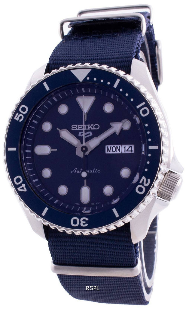 Seiko 5 Sports Automatic SKX Blue Dial Blue NATO Strap Watch For Men - SRPD51K2 Buy Now By Seiko