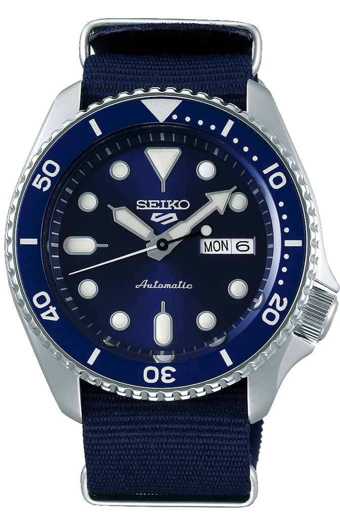 Seiko 5 Sports Automatic SKX Blue Dial Blue NATO Strap Watch For Men - SRPD51K2 Buy Now By Seiko