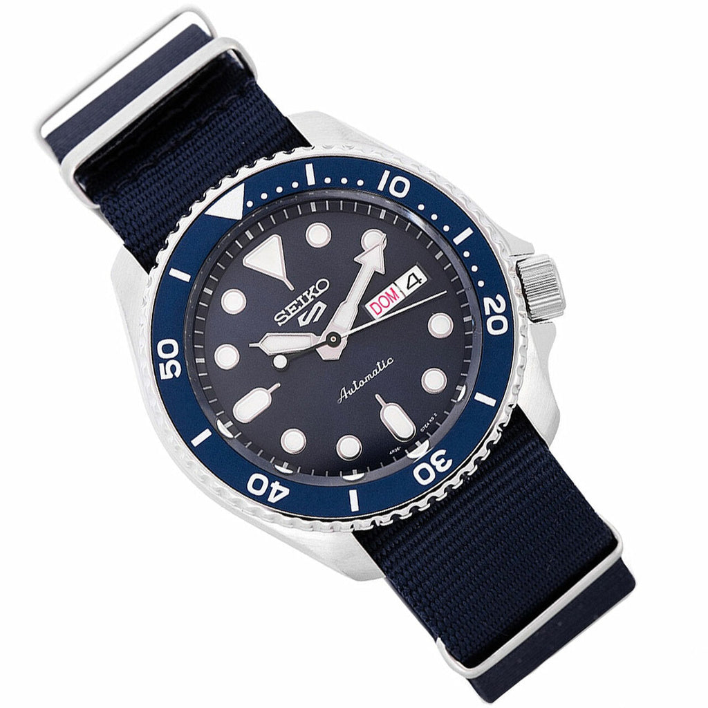 Seiko 5 Sports Automatic SKX Blue Dial Blue NATO Strap Watch For Men - SRPD51K2 Buy Now By Seiko