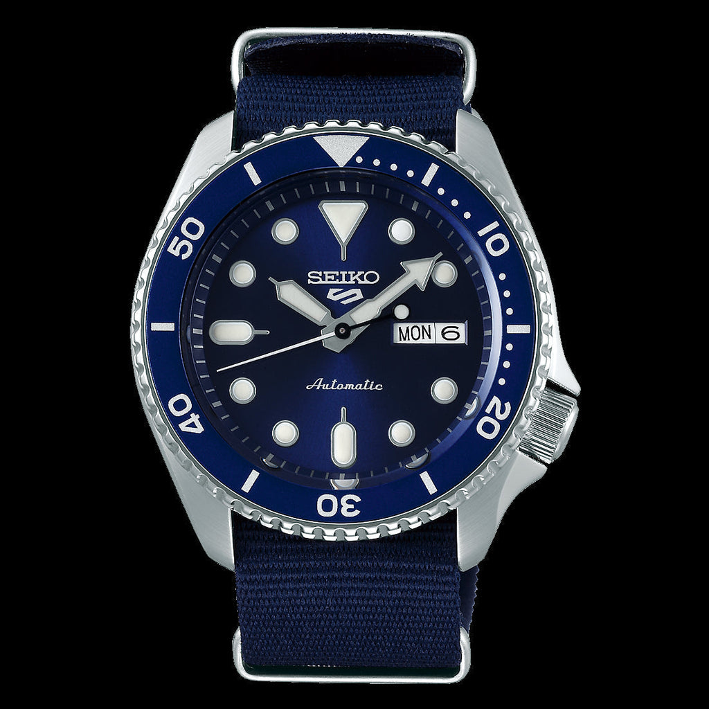 Seiko 5 Sports Automatic SKX Blue Dial Blue NATO Strap Watch For Men - SRPD51K2 Buy Now By Seiko