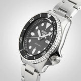 Seiko 5 Sports Automatic Day Date Black Dial Silver Steel Strap Watch for Men - SRPD55K1 Buy Now By Seiko